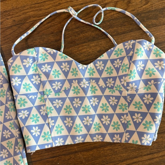 Zara 2 piece matching Set Pant with Crop Top Size XS - Picture 8 of 15